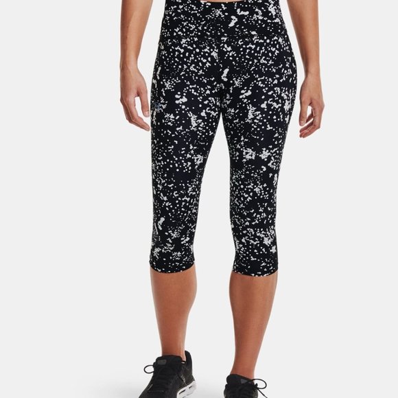 UNDER ARMOUR UA Fly Fast Printed Capri Leggings - Picture 1 of 6